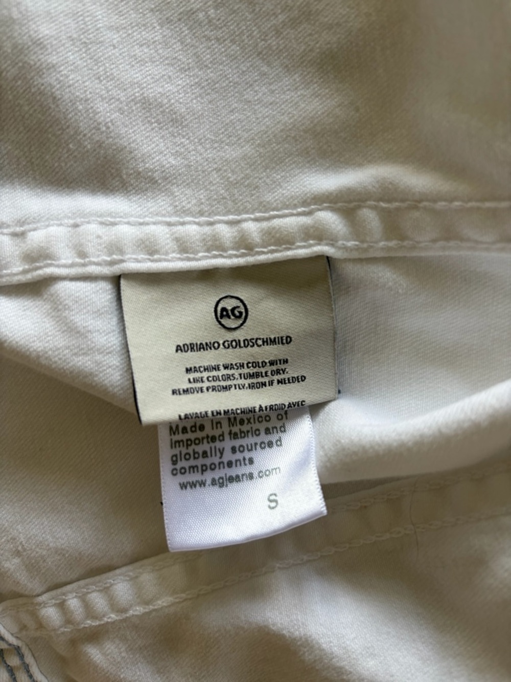 AG Adriano Goldschmied White Denim Robyn Jacket - Picture 10 of 12
